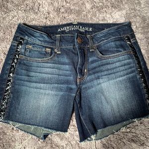 American Eagle Outfitters Shorts Leather Trim